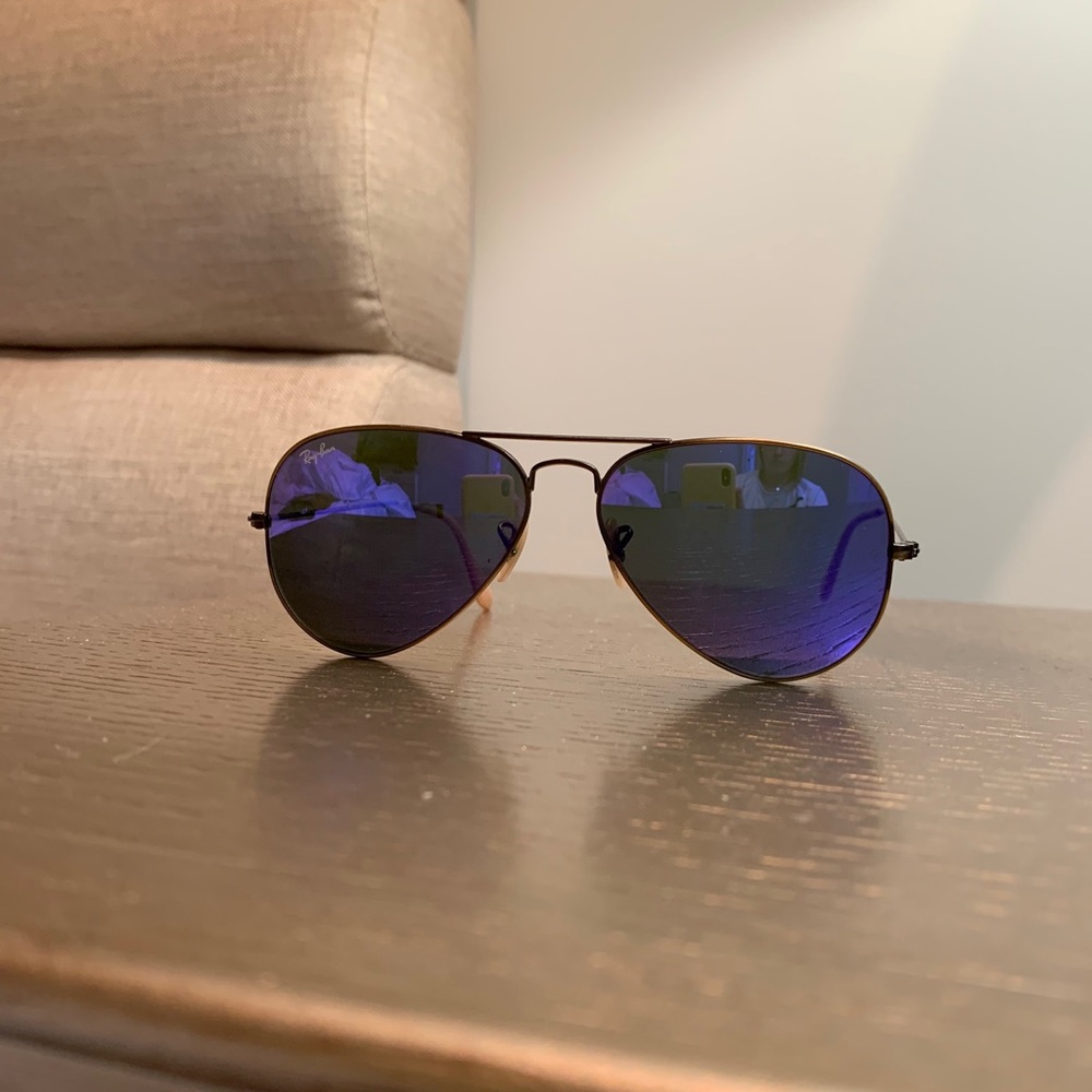 Ray Ban purple aviator
